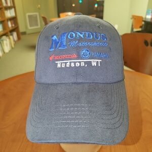 Mondus Motorsports Honda Dealer Hudson, Wisconsin Embroidered Strap-on Hat Cap